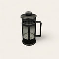 Black 300ml Glass Coffee Cafetiere With Removable Stainless Steel Filter
