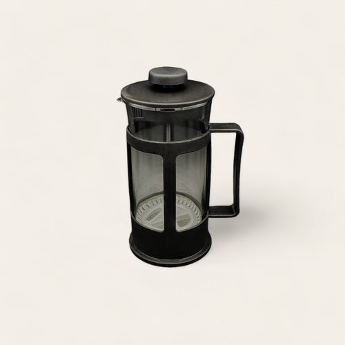 Black 300ml Glass Coffee Cafetiere With Removable Stainless Steel Filter