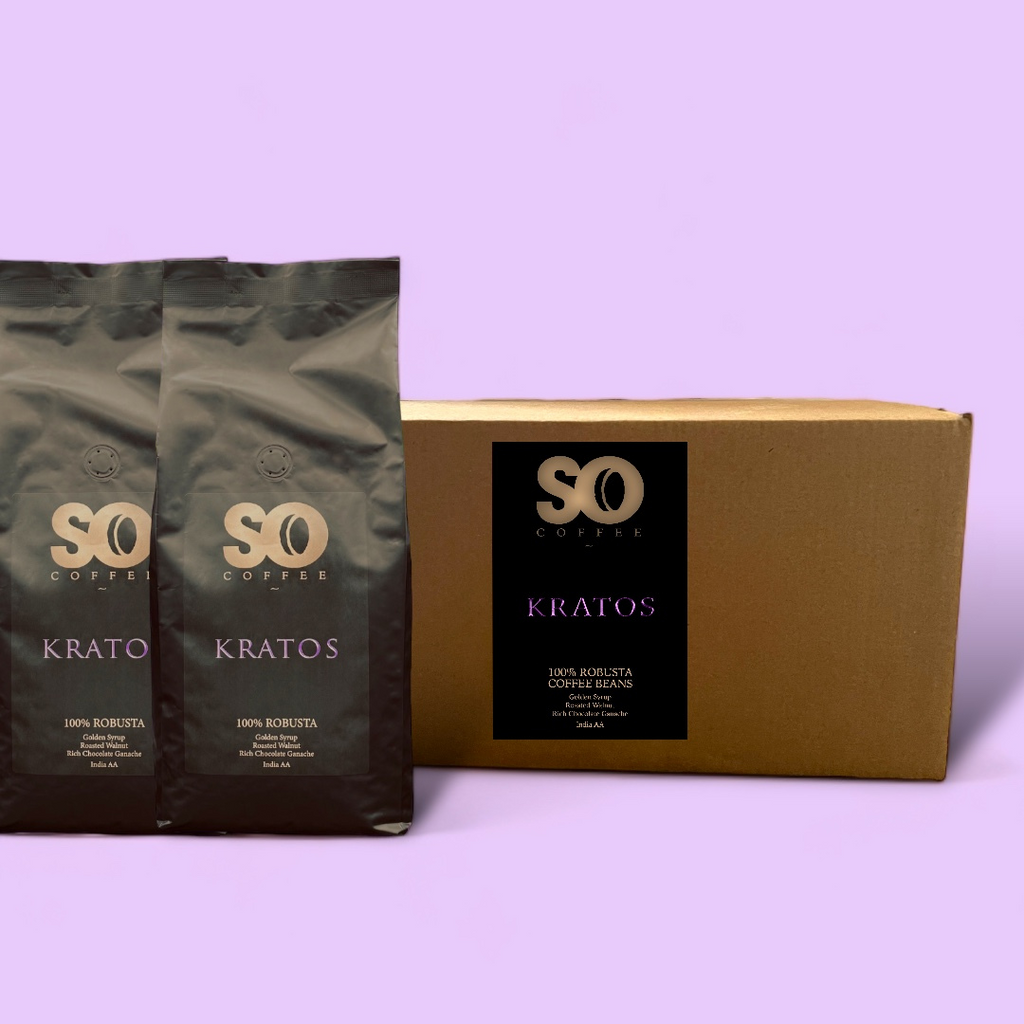 KRATOS Robusta Coffee Wholebean Bags And Box