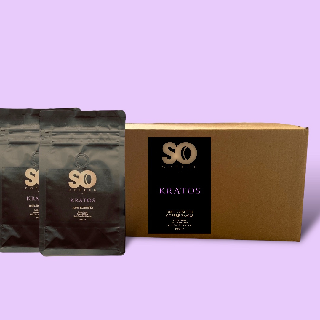 KRATOS Robusta Coffee Wholebean Bags And Box