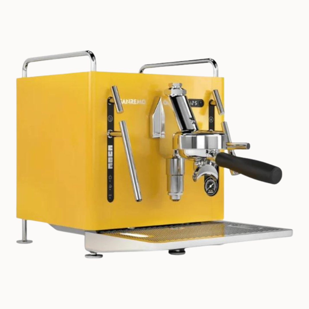 Yellow Sanremo Cube Coffee Machine