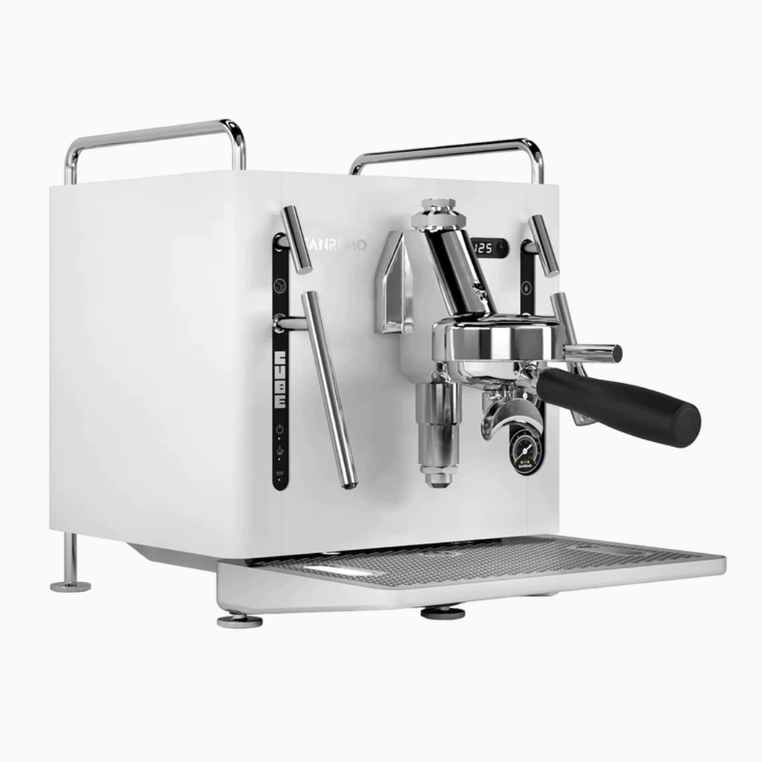 White Sanremo Cube Coffee Machine