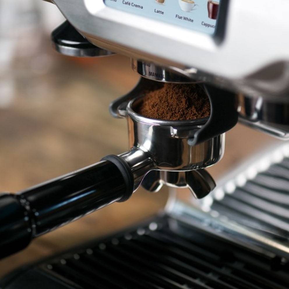 Grinded Coffee in Machine